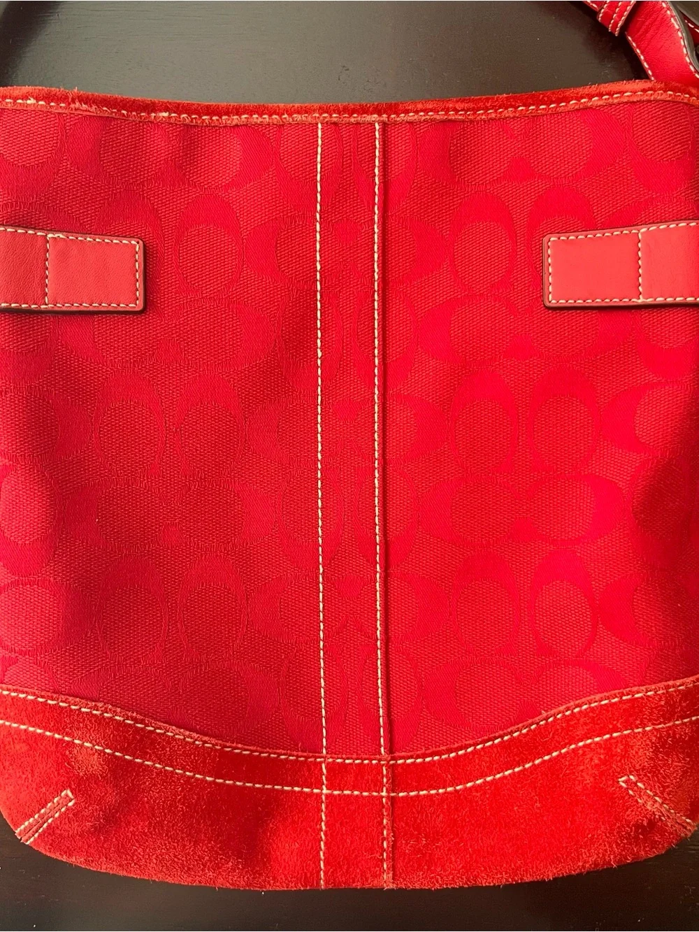 COACH Signature Jacquard Shoulder Bag Y2K Vintage